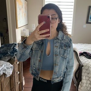 Cropped Jean Jacket!!